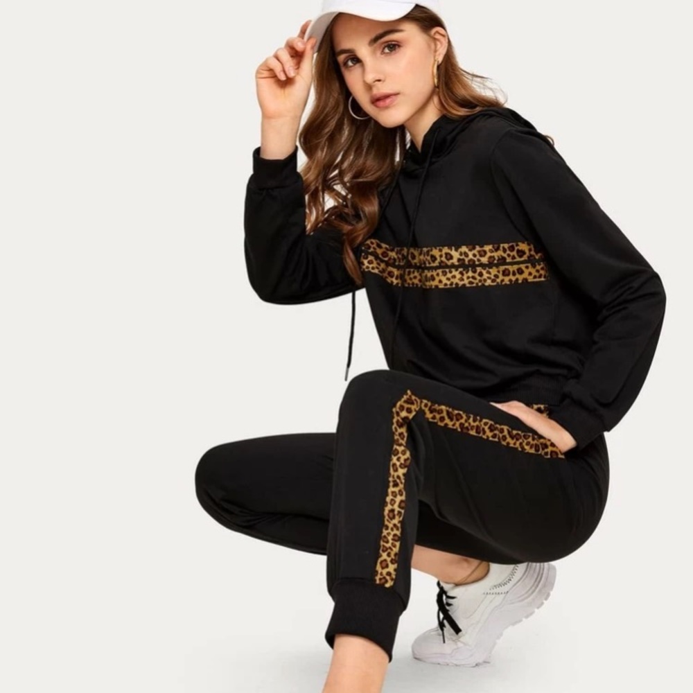 Black sweat outfit